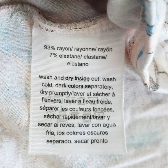 Tommy Hilfiger Tropical Floral Print Short Sleeve T-Shirt Size Medium - Picture 9 of 10